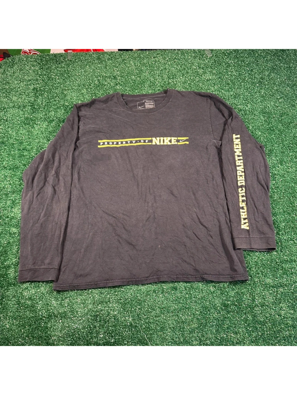Y2K Nike black long sleeve shirt size XL graphic sleeves